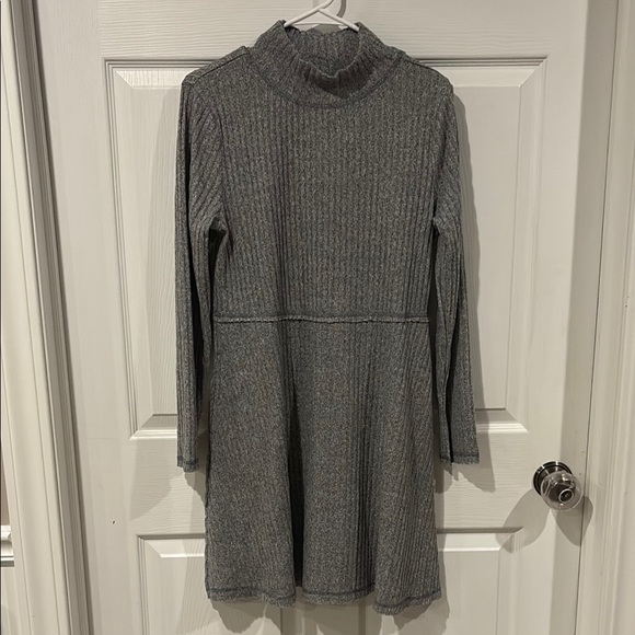Cato Dresses & Skirts - NWOT! Super soft Gray Ribbed Knit Turtleneck Dress